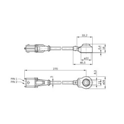 Capteur de cliquetis BOSCH 0261231196 pour MITSUBISHI, SCANIA OE MR985033