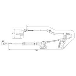 Capteur de vitesse de roue ABS BOSCH 0265006677 pour TOYOTA AVENSIS, COROLLA BOSCH