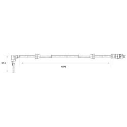 Capteur de vitesse de roue BOSCH 0265007044 pour FIAT SEICENTO OE 46546935 BOSCH