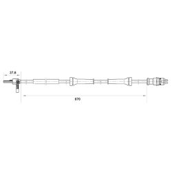 Capteur de vitesse de roue BOSCH 0265007045 pour FIAT SEICENTO BOSCH