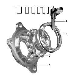 Capteur de vitesse de roue BOSCH 0265007527 pour RENAULT,