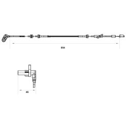 Capteur de vitesse de roue BOSCH 0265007553 pour NISSAN ALMERA BOSCH