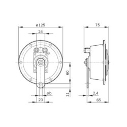 Trumpet Horn BOSCH 0320226010 OE Ref 740974