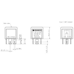 Main Current Relay BOSCH 0332015008 OE Ref 1519521