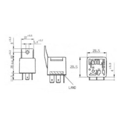 Main Current Relay BOSCH 0332019157 OE Ref 346 703 6M1