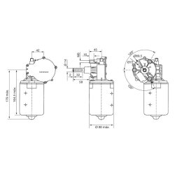 Wiper Motor BOSCH 0 390 442 410