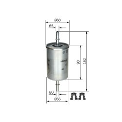 Filtre à carburant BOSCH 0450905273 BOSCH