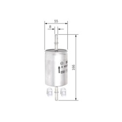 Filtre à carburant BOSCH 0450905316 pour ALFA ROMEO, AUDI, CADILLAC, CHEVROLET et plus encore... BOSCH