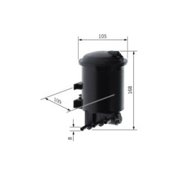 Filtre à carburant BOSCH 0450906461 pour RENAULT OE FG2019 BOSCH