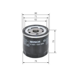 Oil Filter BOSCH 0451103349 OE Ref 510313