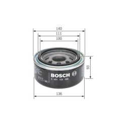 Filtre à huile BOSCH 0451103368 pour NISSAN, VW NAVARA, XTERRA, LT OE 062115561B BOSCH