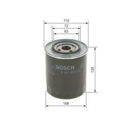 Filtre à huile BOSCH 0451203206 pour VOLVO F4 OE E7NN6714CA BOSCH