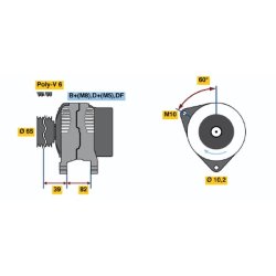 Alternator BOSCH 0 986 039 690