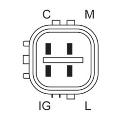 Alternator BOSCH 0986080570 OE Ref AHGA69