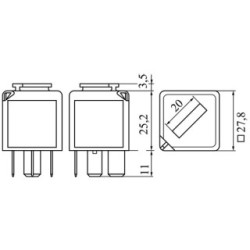 Relais de courant principal BOSCH 0986332053 OE 97702337 BOSCH