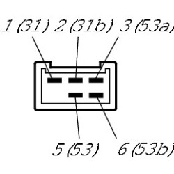 Moteur d'essuie-glace BOSCH 0986337200 OE 0910423 BOSCH
