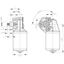 Moteur d'essuie-glace BOSCH 0986337402 pour TEMSA OE 2-88883-726-0 BOSCH