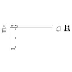 Ignition Cable BOSCH 0 986 356 110