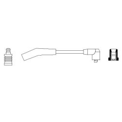 Câble d'allumage BOSCH 0986356117 pour FORD, LADA BOSCH