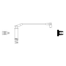 Câble d'allumage BOSCH 0986356240 pour DAEWOO, GM KOREA, VAUXHALL BOSCH