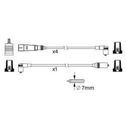 Ignition Cable Kit BOSCH 0986356342