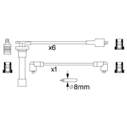Ignition Cable Kit BOSCH 0986356788