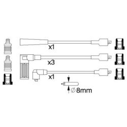 Ignition Cable Kit BOSCH 0986356792 OE Ref 7604227