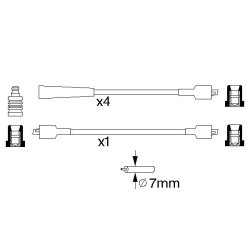 Ignition Cable Kit BOSCH 0 986 356 816