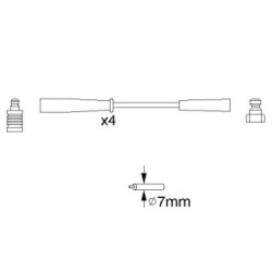 Ignition Cable Kit BOSCH 0986356817