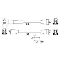 Ignition Cable Kit BOSCH 0986357049