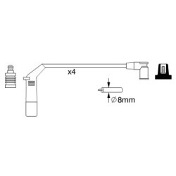 Ignition Cable Kit BOSCH 0986357267
