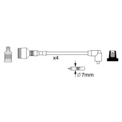Ignition Cable Kit BOSCH 0986357269 OE Ref 46400418