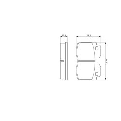 Jeu de plaquettes de frein BOSCH 0986424047 pour AUTOBIANCHI, FIAT, LANCIA, SEAT