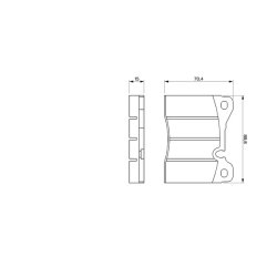 Plaquettes de frein BOSCH 0986424050 pour BMW