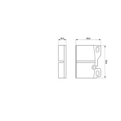 Jeu de plaquettes de frein BOSCH 0986424062 pour PORSCHE 924, 928, 944 BOSCH