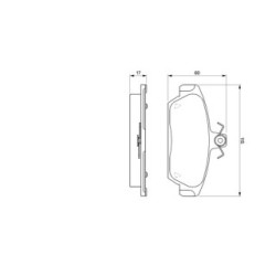 Brake Pad Set BOSCH 0986424092 OE Ref SEM100020