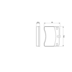 Brake Pad Set BOSCH 0986424099 OE Ref 449187