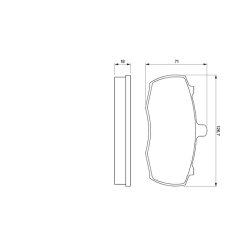 Jeu de plaquettes de frein BOSCH 0986424113 pour LAND ROVER RANGE ROVER