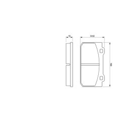 Plaquettes de frein BOSCH 0986424117 pour ALFA ROMEO 33, ALFASUD, ARNA