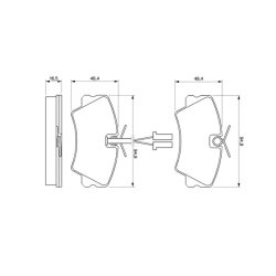 Jeu de plaquettes de frein BOSCH 0986424173