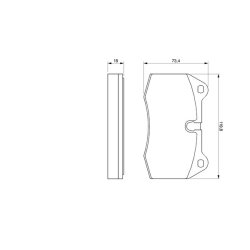 Jeu de plaquettes de frein BOSCH 0986424209 pour BMW Série 7, référence d'origine 34111161975