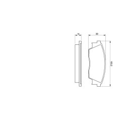 Jeu de plaquettes de frein BOSCH 0986424216