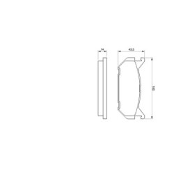 Brake Pad Set BOSCH 0986424266 OE Ref 3868298