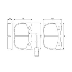 Brake Pad Set BOSCH 0986424287 OE Ref RTC 5760