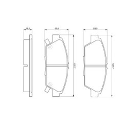 Brake Pad Set BOSCH 0986424289 OE Ref 45022-SN7-G41