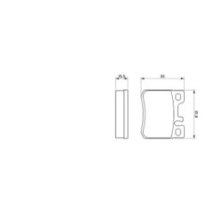 Plaquettes de frein BOSCH 0986424358 pour MERCEDES 124, Classe C, Classe E BOSCH