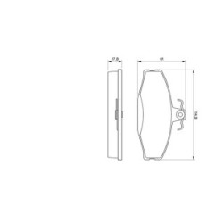 Plaquettes de frein BOSCH 0986424373 pour SKODA FAVORIT, RAPID OE 6U0698151E BOSCH