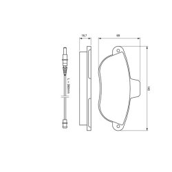 Plaquettes de frein BOSCH 0986424415 pour CITROËN, FIAT, PEUGEOT OE 71711135 BOSCH