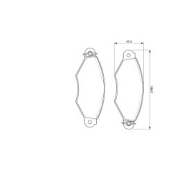 Brake Pad Set BOSCH 0986424453 OE Ref 4251 91