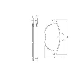 Jeu de plaquettes de frein BOSCH 0986424473 pour CITROEN XANTIA BOSCH